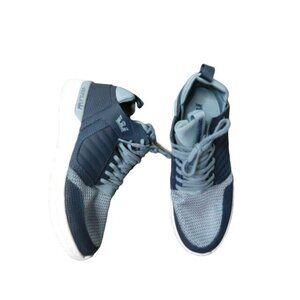 Supra Size 7.5 Mens Method Gray Black Skater Style Athletic Shoes EUC